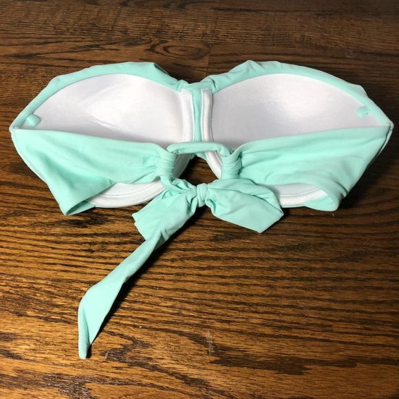 Teal Strapless Bikini Top - Picture 2 of 3